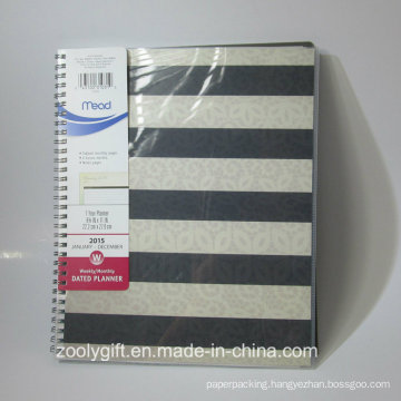 Double Spiral Weekly Monthly Dated Planner Notebook